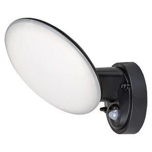 Rabalux Černé fasádní LED svítidlo s pohybovým čidlem Varna 12W IP54 8135 obraz