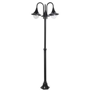 Rabalux Černá zahradní lampa Konstanz pro 3x LED žárovku E27 206cm 8248 obraz