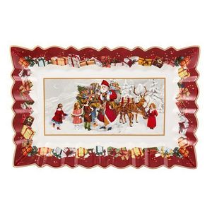 Villeroy & Boch Toy's Fantasy hluboký podnos, Santa s dětmi, 35 x 23 cm 14-8332-2211 obraz