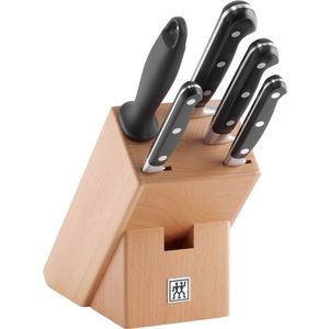 Zwilling Professional “S“ blok s noži, 6 ks (4 nože, ocílka a blok na nože) 1002319 obraz