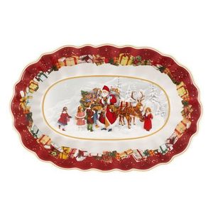 Villeroy & Boch Toy's Fantasy oválná mísa, Santa a děti, 29 x 19 cm 14-8332-2556 obraz