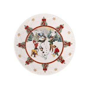 Villeroy & Boch Nízká mísa Toy’s Fantasy, Stavění sněhuláka, Ø 25 cm 14-8332-3660 obraz