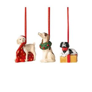 Villeroy & Boch Závěsná vánoční dekorace Nostalgic Ornaments, Pejsci, 3 ks 14-8331-6692 obraz