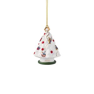 Villeroy & Boch Závěsná porcelánová ozdoba Christmas Classics, Stromeček, 9, 8 cm 14-8675-4340 obraz