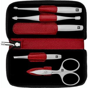 Zwilling Beauty Premium manikúra, kožené pouzdro se zapínáním na zip, 5 ks, červená 97094-002 obraz