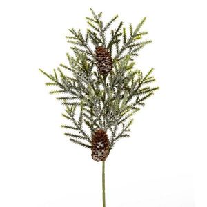 ArtFir Vánoční větvička 59 | zelená 30 x 20 cm obraz