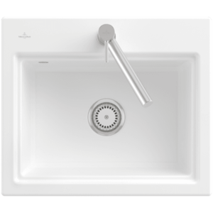 Keramický dřez Villeroy & Boch Subway Style 60 S, 336A01RW, Stone White 336A01RW obraz