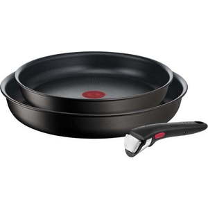 Hliníkové pánve s nepřilnavým povrchem a odnímatelnou rukojetí v sadě 2 ks ø 28 cm INGENIO Eco Resis L3979102 – Tefal obraz