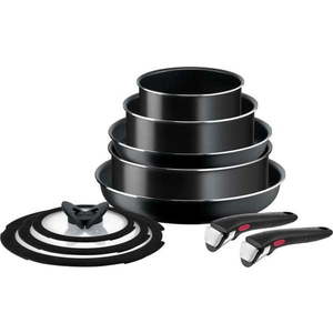 Hliníková sada nádobí 10 ks INGENIO EASY COOK & CLEAN BLAC L1549042 – Tefal obraz