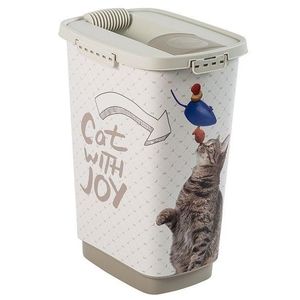 Rotho 91380 Kontejner na krmivo CODY, 25 L, CAT WITH JOY, plast obraz