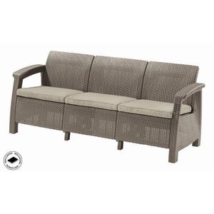 Keter 87669 KETER Corfu love seat max zahradní pohovka, cappuccino obraz