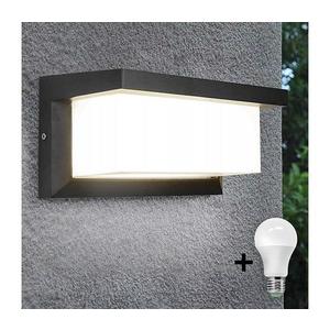 LED Venkovní svítidlo s žárovkou se senzorem soumraku NEELY 1xE27/9W/230V IP54 obraz