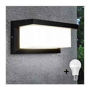 LED Venkovní svítidlo s žárovkou se senzorem soumraku NEELY 1xE27/9W/230V IP54 obraz