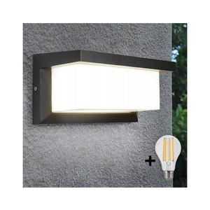 LED Venkovní nástěnné svítidlo NEELY 1xE27/9W/230V 3000K IP54 antracit obraz