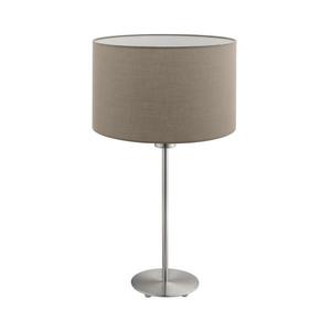 Eglo Eglo - LED Stolní lampa TUNJA 1xE27/60W/230V 38, 5 cm matný chrom/taupe obraz