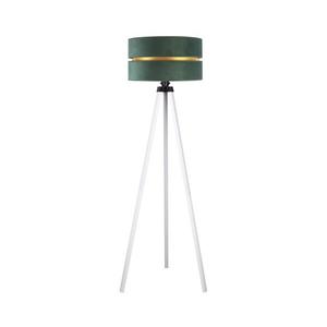 - Stojací lampa DUO 1xE27/60W/230V pr. 44 cm zelená/bílá obraz