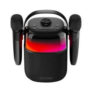 Sencor Sencor - LED RGB Reproduktor s bezdrátovými mikrofony 35W 8000 mAh IPX5 černá obraz