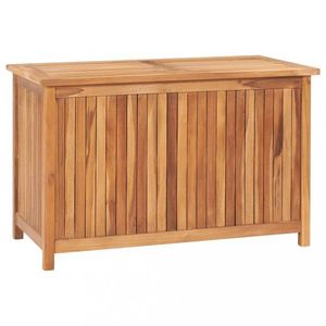 Zahradní úložný box teak Dekorhome 90 cm obraz