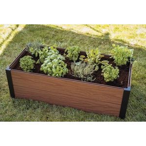 Vyvýšený záhon MAPLE hnědá Rojaplast 106x50x32 cm obraz