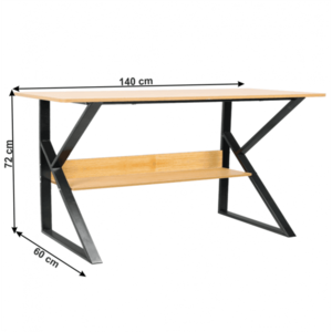 Pracovní stůl s policí TARCAL Tempo Kondela 140x60 cm obraz