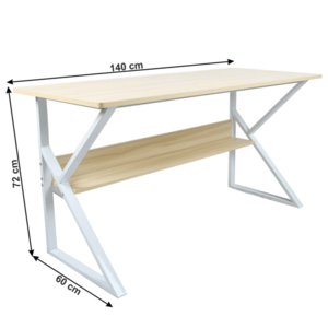 Pracovní stůl s policí TARCAL Tempo Kondela 140x60 cm obraz