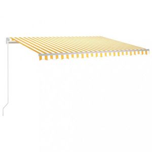 Ručně zatahovací markýza s LED světlem 400x300 cm Dekorhome obraz