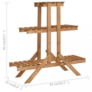 Stojan na květiny jedlové dřevo Dekorhome 83 cm obraz