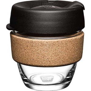 Černo-hnědý cestovní hrnek 227 ml Brew Cork Black S – KeepCup obraz