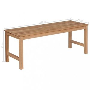 Zahradní lavice teak Dekorhome 120 cm obraz