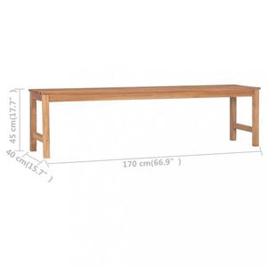 Zahradní lavice teak Dekorhome 170 cm obraz