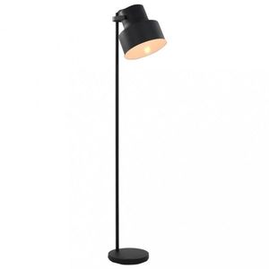 Stojací lampa kov Dekorhome Černá obraz