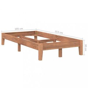 Postel masivní teak Dekorhome 100x200 cm obraz