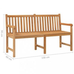 Zahradní lavice 150 cm teak Dekorhome obraz