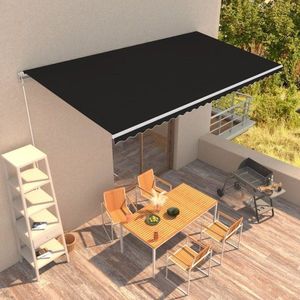 Ručně zatahovací markýza 600x300 cm Dekorhome Antracit obraz