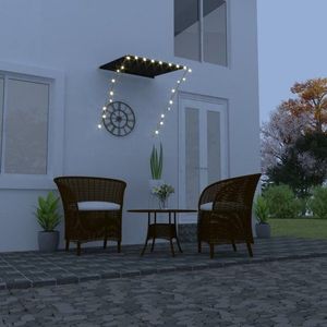 Zatahovací markýza s LED světlem 100x150 cm Dekorhome Antracit obraz