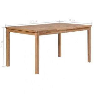 Zahradní jídelní stůl teak Dekorhome 150x90x77 cm obraz