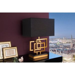 Stolní lampa PERSEFONE Dekorhome Zlatá obraz