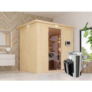 Interiérová finská sauna 196x151 cm s kamny 3, 6 kWc Dekorhome obraz