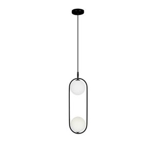 Závěsná lampa CORDEL 2xG9 Candellux Černá obraz