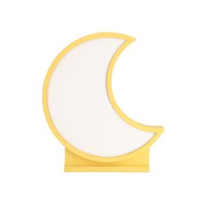 Dětská stolní lampička MOON LED Candellux Žlutá obraz