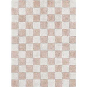 Světle růžovo-krémový pratelný ručně tkaný bavlněný koberec 120x160 cm Kitchen Tiles Rose – Lorena Canals obraz