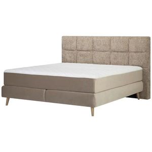 Carryhome POSTEL BOXSPRING, 180/200 cm, textil, světle růžová, béžová obraz