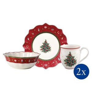 Vánoční snídaňový set pro 2 Toy's Delight, červený, 6ks - Villeroy & Boch obraz