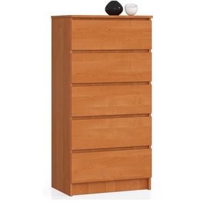 Ak furniture Komoda Kuba 60 cm - 5 šuplíků olše obraz