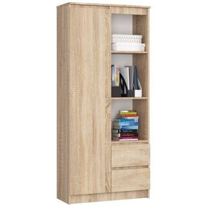 Ak furniture Skříň Rexa 80 cm dub sonoma obraz