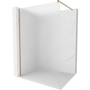 MEXEN/S Kioto Sprchová zástěna WALK-IN 90 x 200 cm, dekor 8 mm, měď kartáčovaná 800-090-101-65-30 obraz