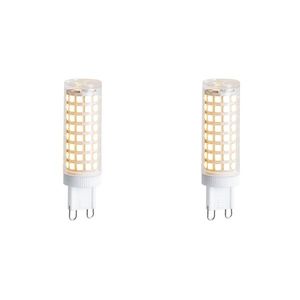 Set van 2 G9 dimbare LED lampen 5.5W 500 lm 3000K obraz