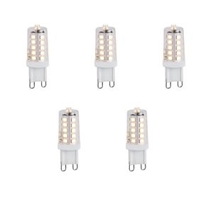 Set van 5 G9 dimbare LED lampen 1.2W 100 lm 2700K obraz