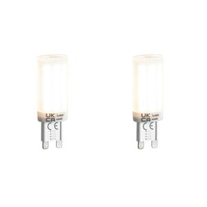 Set van 2 G9 3-staps dimbare LED lampen opaal 4.5W 500 lm 4000K obraz