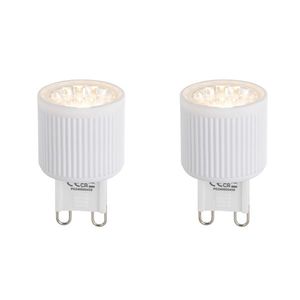 Set van 2 G9 20mm LED lampen 3W 300 lm 2700K obraz